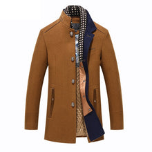 Load image into Gallery viewer, New Men's Wool Coat Winter Slim Fit England Style Woolen Coat